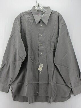 Lorenzini Shirt 17.5 L Neiman Marcus Micro Herringbone Italy VGT NEW